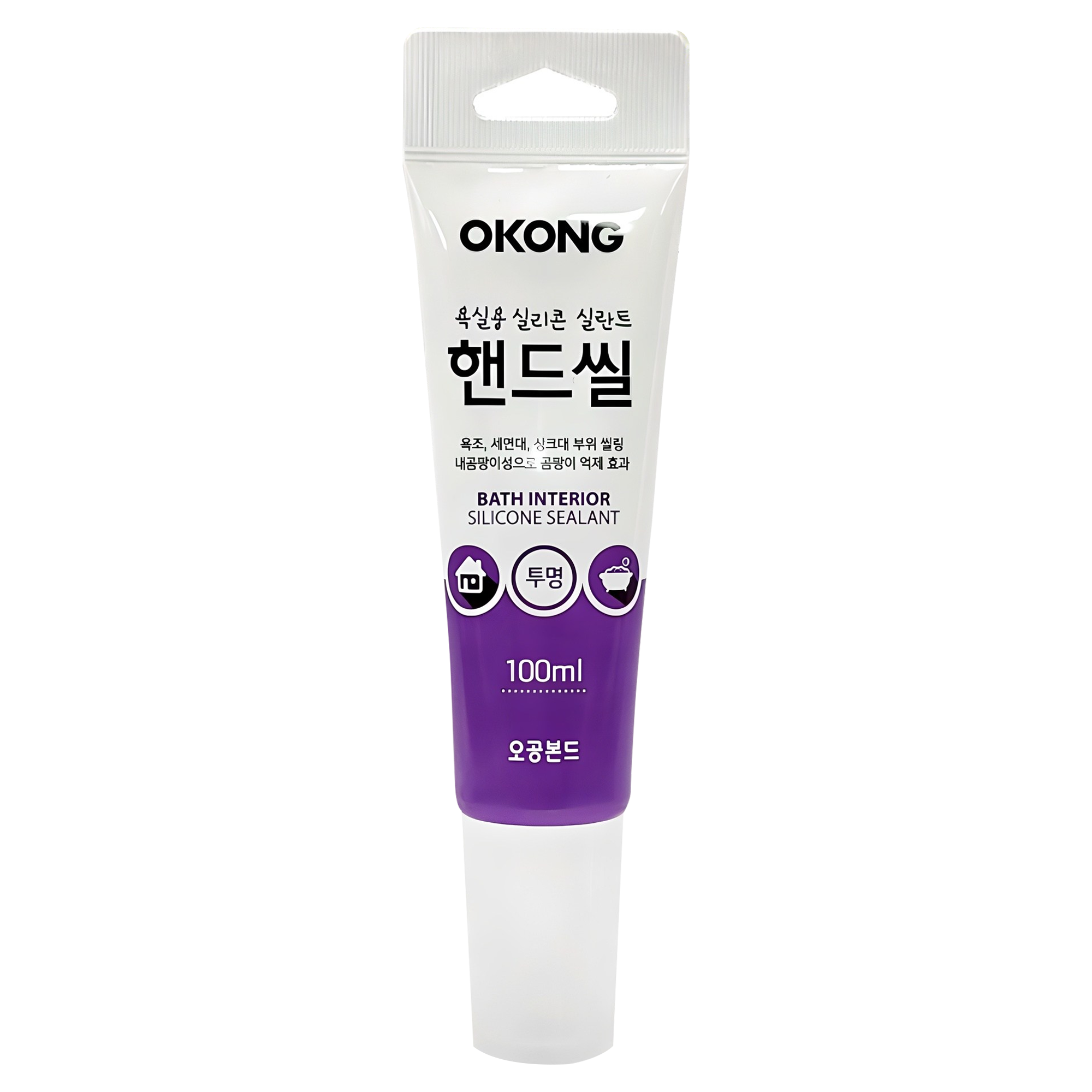 오공 욕실용 실리콘 핸드씰 투명 100ml