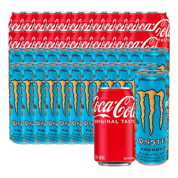 몬스터 에너지 망고 로코 355ml 24캔+코카콜라 350ml x 24캔