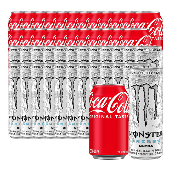 몬스터 에너지 울트라 355ml 24캔+코카콜라 350ml x 24캔