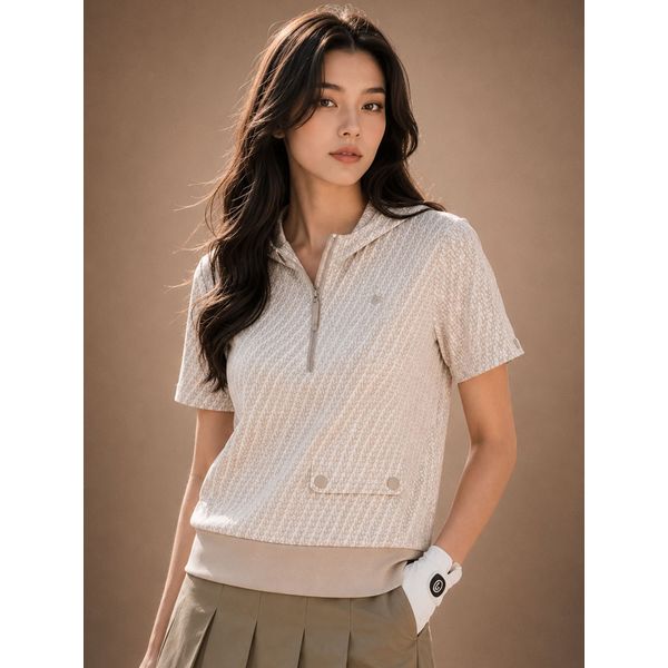[DENNIS][라스트피스] 26SS신상 여성 아이스브리즈 아노락_베이지_FARMLJP252