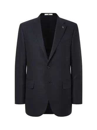 다크네이비 [ZEGNA] 울실크 마이크로 수트 자켓 DMSJ4A011N3