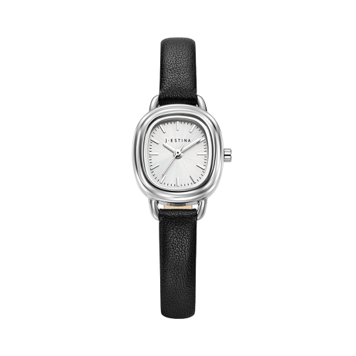 AMICO 라운드 가죽 시계 (JWM1LE4BS403WHBK0)