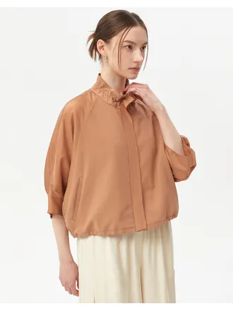 카멜 가오리핏 7부소매 집업볼레로 셔츠 DLSH4B505CM