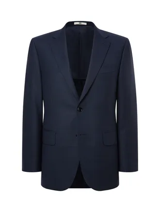 네이비 [LORO PIANA 원단] 울엘라 마이크로체크 수트 자켓 DMSJ4B021N2