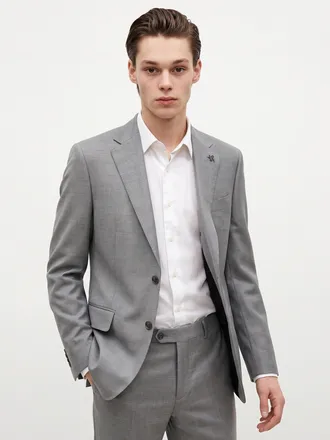 라이트그레이 [LORO PIANA 원단] 울실크엘라 수트 자켓 DMSJ4B010G1