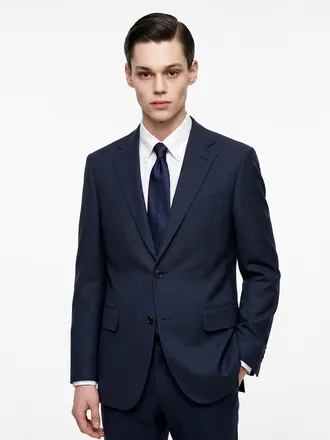 다크네이비 [LORO PIANA 원단] 울엘라 마이크로체크 수트 자켓 DMSJ4B021N3