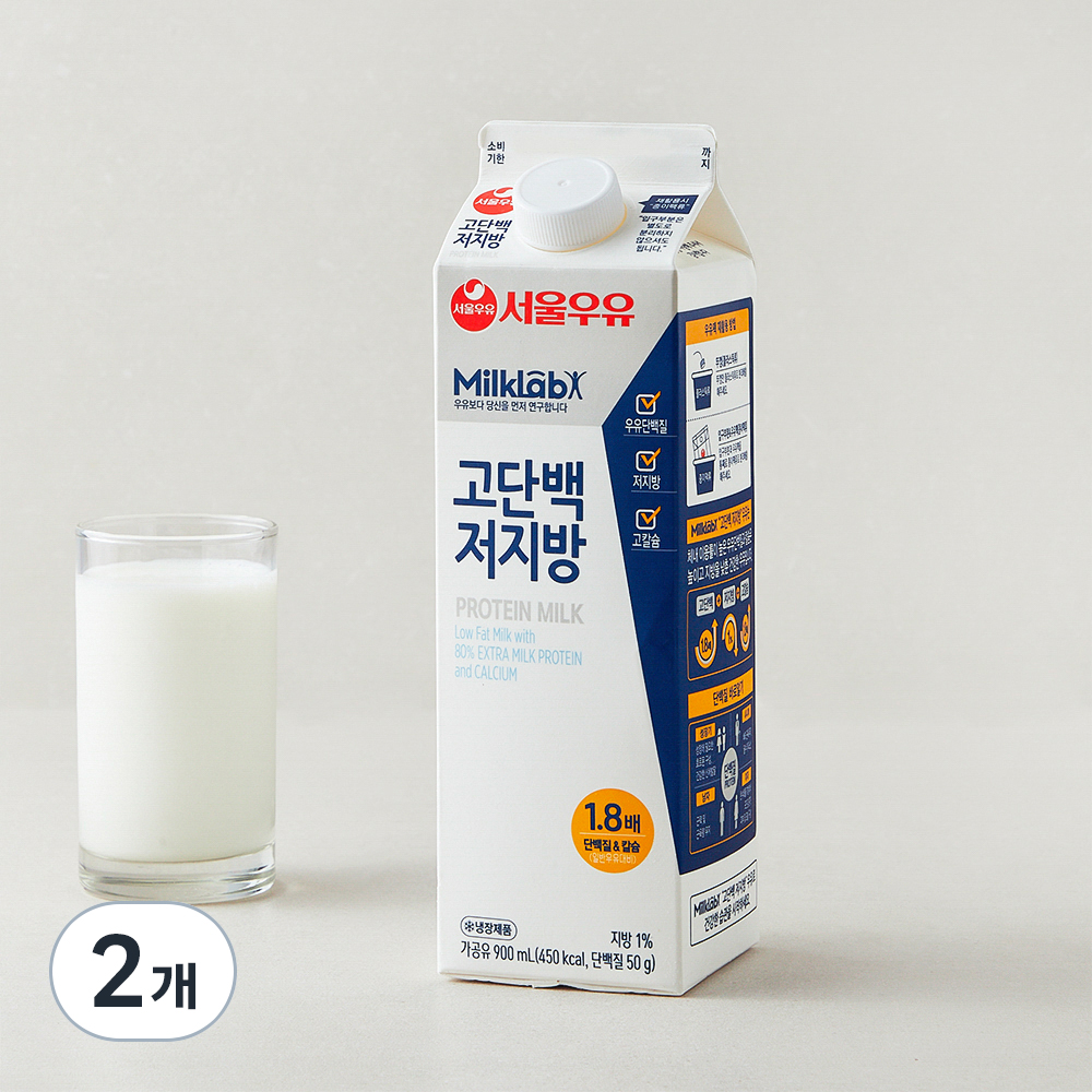 서울우유 밀크랩 고단백 저지방우유