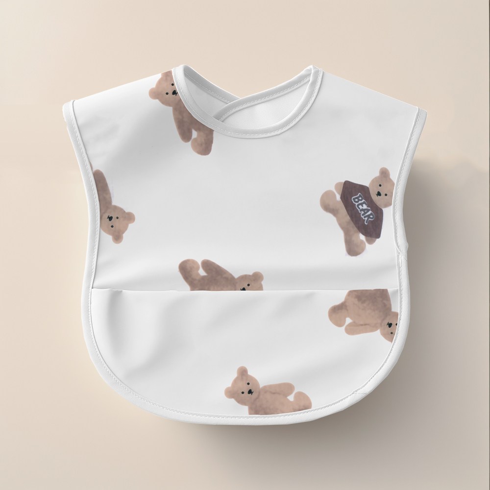 르메이어 유아용 민소매 방수 턱받이 앞치마