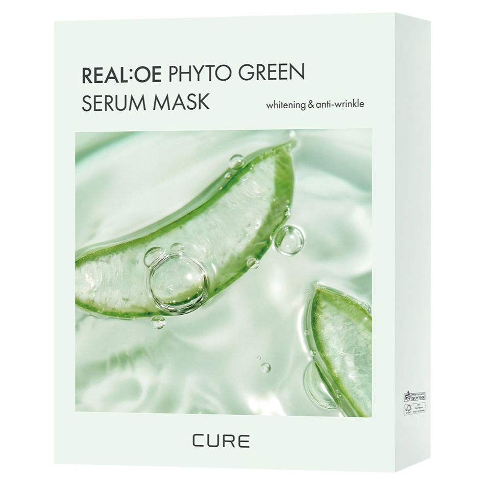 김정문알로에 큐어 리알로에 피토 그린 세럼 마스크팩