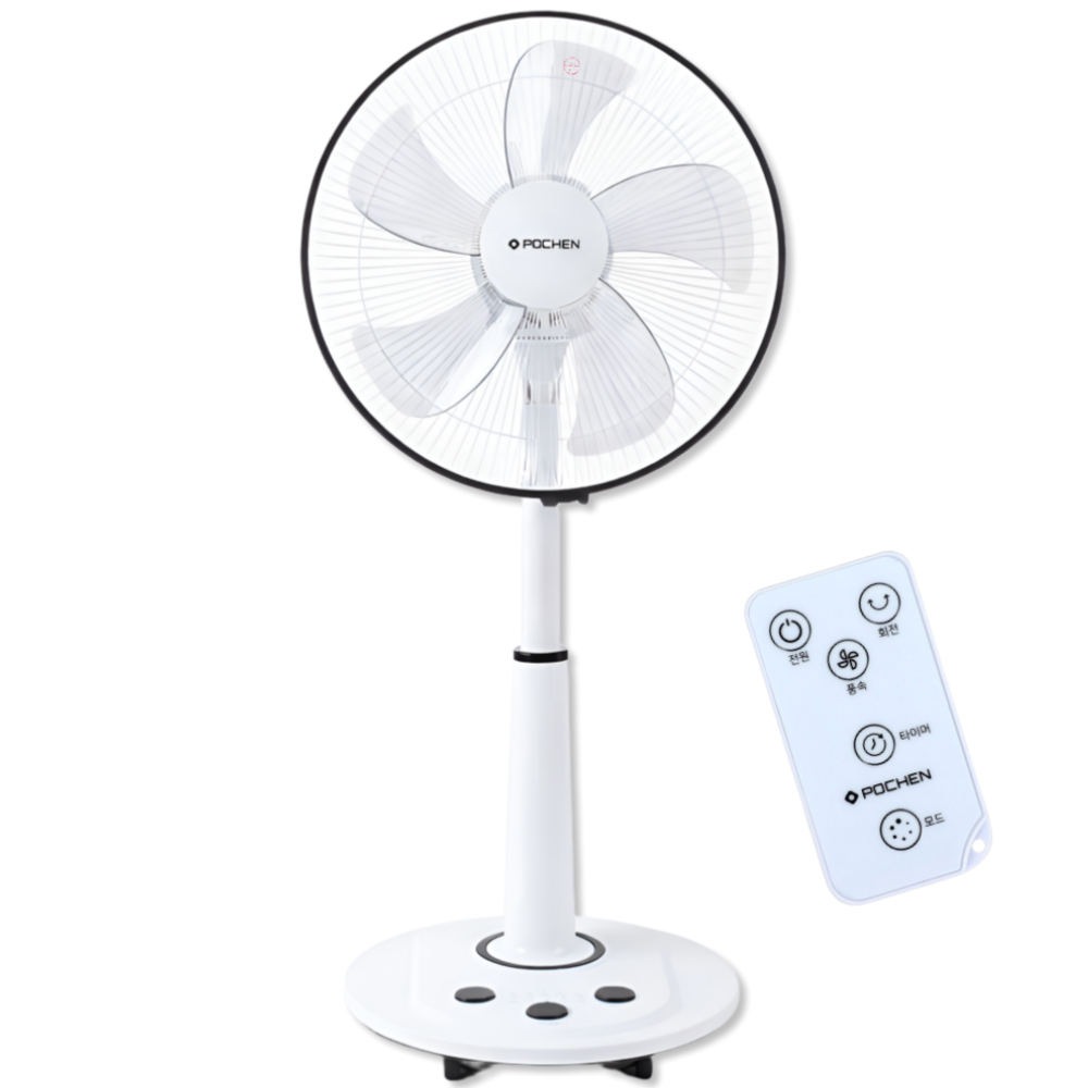 포첸 초미풍 발터치 리모컨 선풍기 35cm(14인치)