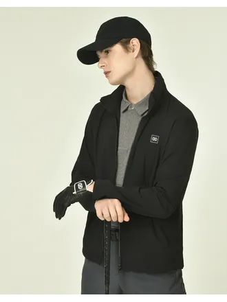 남성 블랙 바람막이 점퍼 HUJU3D611BK