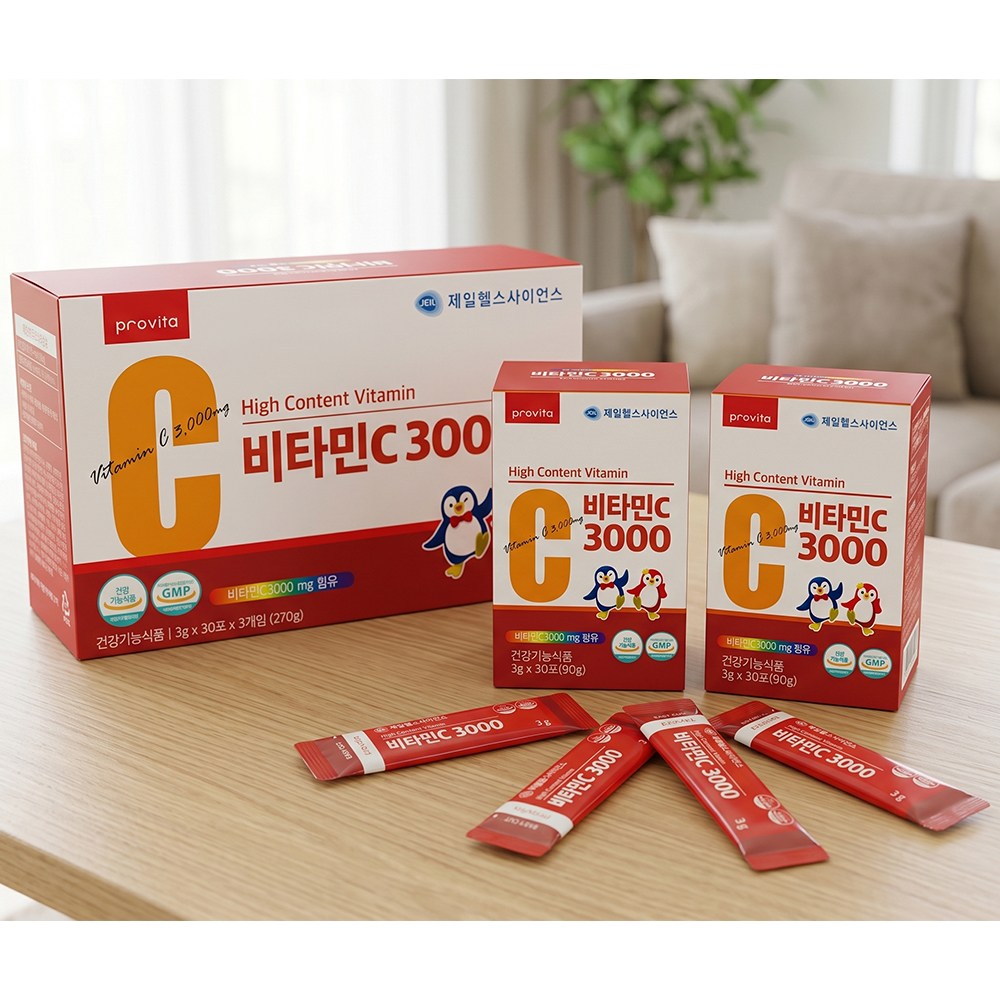 [1+1]비타민C+마그네슘 세트 고용량 프로비타 비타민씨3000mg+마그네슘 400mg