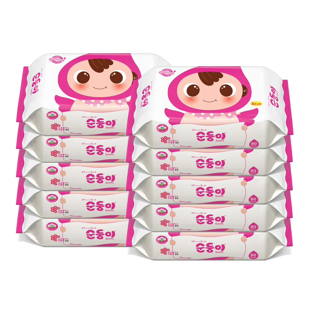 순둥이 베이직 유아물티슈 리필형