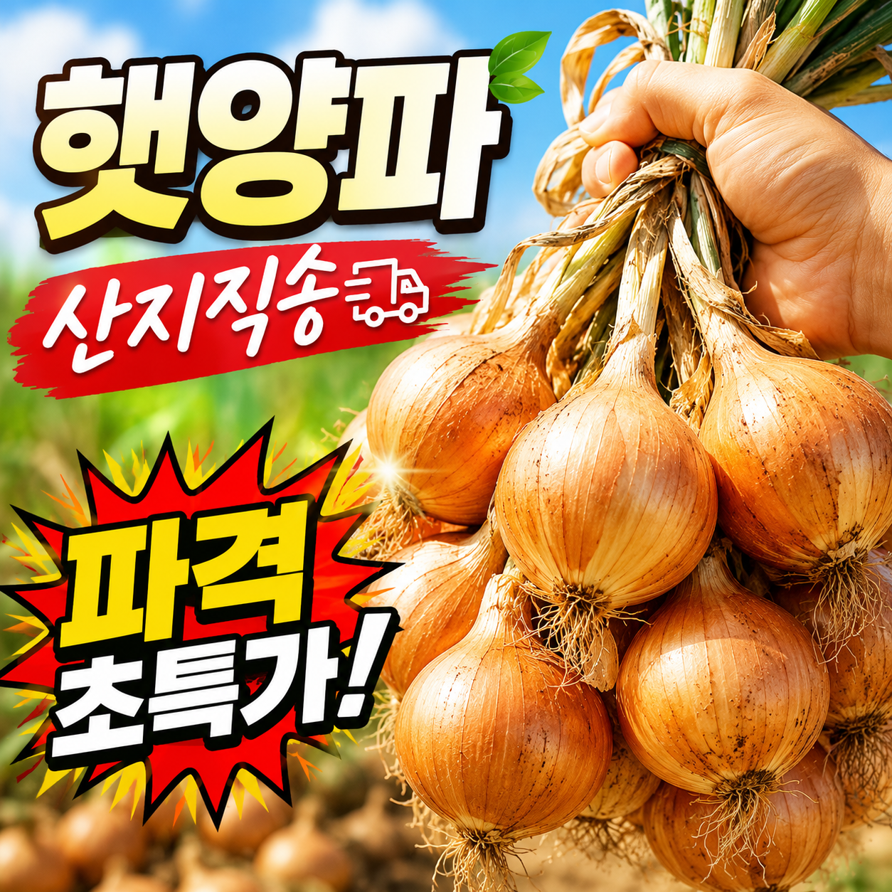 [하루50박스만한정판매] 달큰하고 신선한 산지직송 햇양파