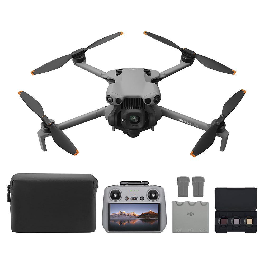 DJI Mini 5 Pro 플라이 모어 콤보 플러스 드론 + RC 2 세트