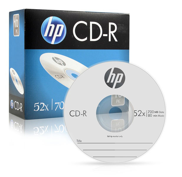 HP CD-R 52X 700MB 슬림 케이스 10p